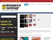 Tablet Screenshot of fishermenswharforegon.com